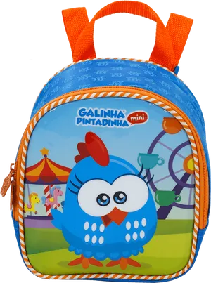 Galinha Pintadinha Mini Backpack PNG Image