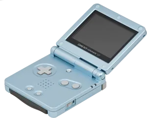 Game Boy Advance S P Blue PNG Image