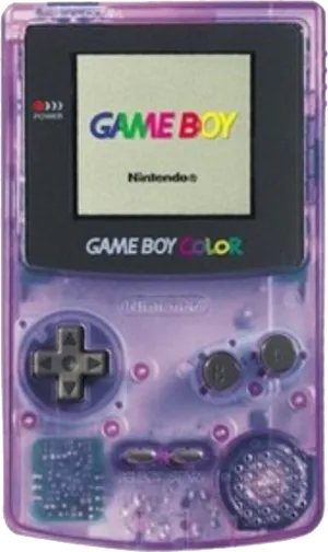 Gameboy Color Transparent Purple PNG Image