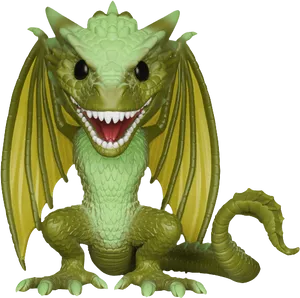 Gameof Thrones Green Dragon Figure PNG Image