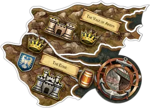 Gameof Thrones Valeof Arryn Map PNG Image