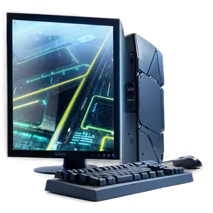 Gaming Computer Mockup Png 1 PNG Image