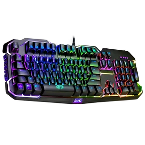 Gaming Keyboard With Multicolor Keys Png Ctk PNG Image