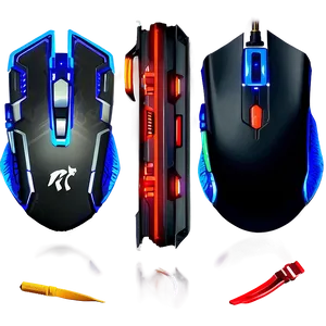 Gaming Mouse With Adjustable Weight Png Thv PNG Image