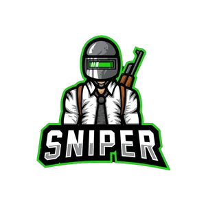 Gaming Sniper Logo PNG Image