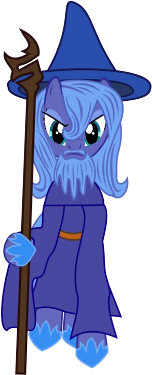 Gandalf Inspired Pony Cartoon Character PNG Image