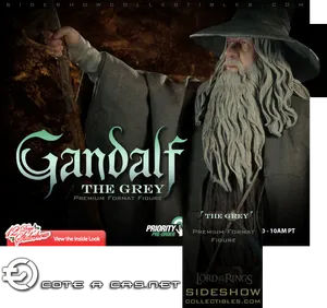 Gandalf The Grey Figure Advertisement PNG Image