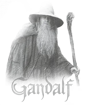 Gandalfthe Wizard Illustration PNG Image