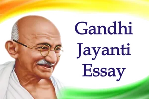 Gandhi Jayanti Essay Celebration PNG Image