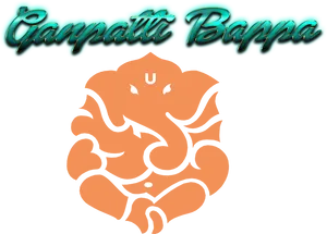 Ganpati Bappa Artistic Representation PNG Image