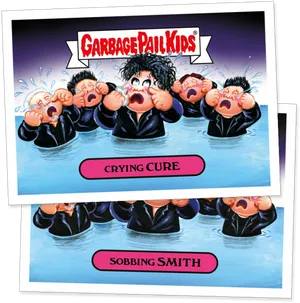 Garbage Pail Kids Crying Cure Sobbing Smith PNG Image