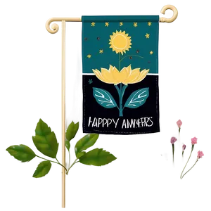 Garden Flag For Anniversaries Png Hlh PNG Image