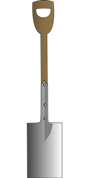 Garden Spade Vector Illustration PNG Image