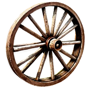 Garden Wagon Wheel Decor Png Dkd93 PNG Image