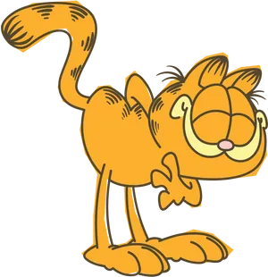 Garfield Cartoon Character Illustration PNG Image