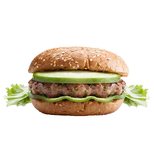 Garlic Herb Lamb Burger Png Fye PNG Image