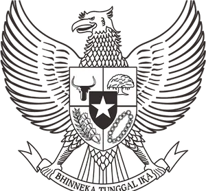 Garuda Pancasila Emblem Indonesia PNG Image