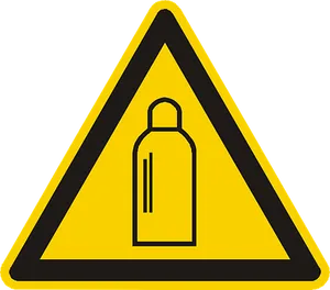 Gas Cylinder Warning Sign PNG Image