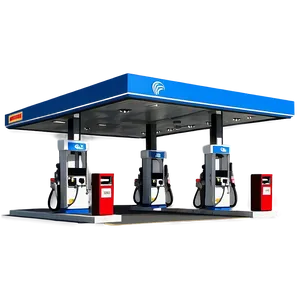 Gasoline Station Canopy Png 3 PNG Image