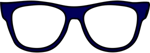 Geeky Blue Eyeglasses Vector PNG Image