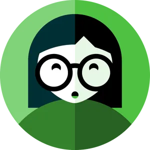 Geeky Character Icon PNG Image