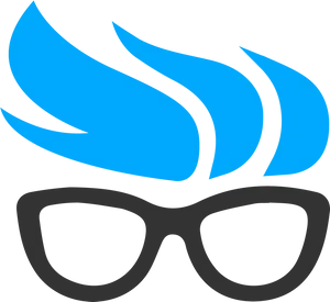 Geeky Flame Glasses Icon PNG Image