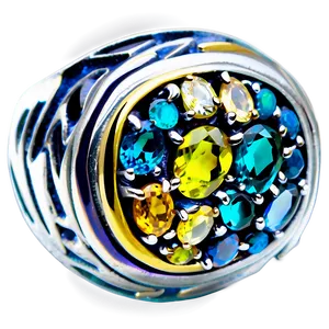 Gemstone Fashion Rings Png 06122024 PNG Image