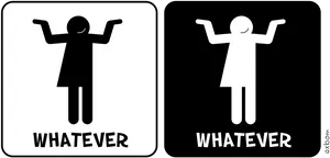 Gender Neutral Bathroom Signs Whatever PNG Image