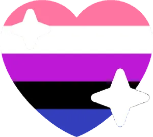 Genderfluid Pride Heart Emoji.png PNG Image