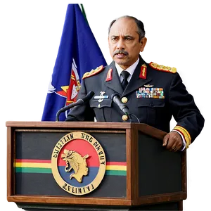 General Giving Speech Png 06252024 PNG Image