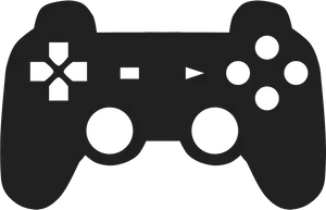 Generic Game Controller Silhouette PNG Image