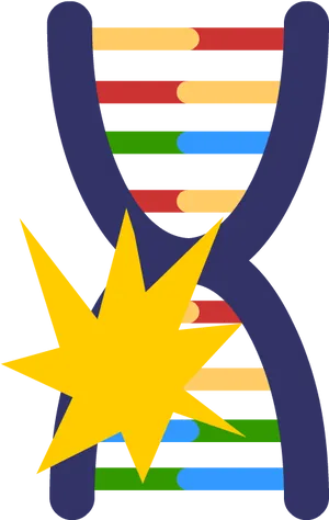 Genetic Mutation Representation PNG Image