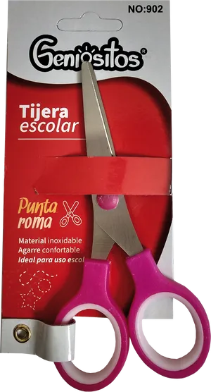 Geniositos School Scissors Packaging PNG Image