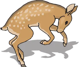 Gentle Fawn Illustration PNG Image