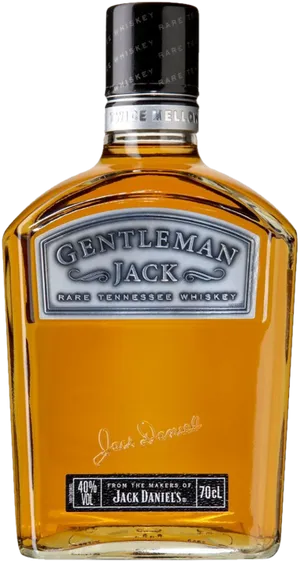 Gentleman Jack Rare Tennessee Whiskey Bottle PNG