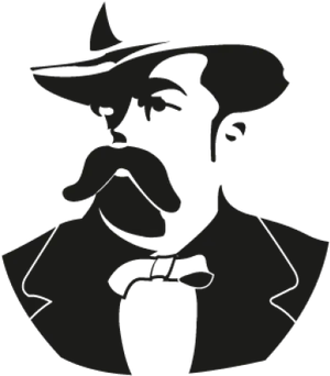 Gentleman_ Silhouette_ Vector PNG Image