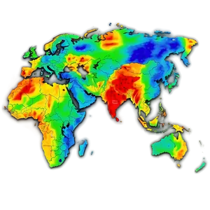 Geo Heat Map Data Representation Png Ebj PNG Image