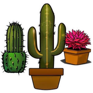 Geometric Cactus Icon Png 10 PNG Image