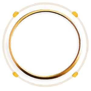 Geometric Gold Circle Frame Png Jbk PNG Image