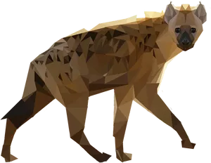 Geometric Hyena Artwork.png PNG Image