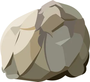 Geometric Rock Illustration PNG Image