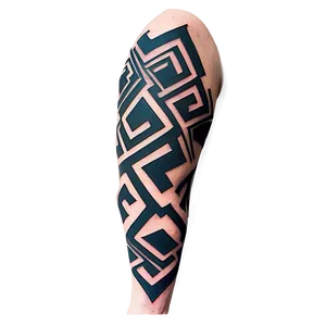 Geometric Sleeve Tattoo Png Dvk PNG Image