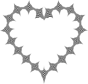 Geometric Spiderweb Frame PNG Image