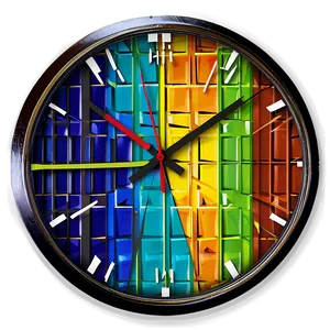 Geometric Wall Clock Png Tte PNG Image