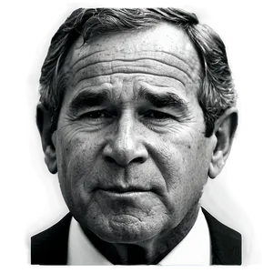 George Bush Black And White Png Ols9 PNG Image