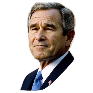 George Bush Portrait Png Keg PNG Image