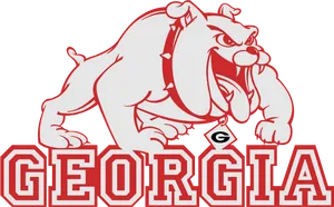 Georgia Bulldogs Logo Redand Black PNG Image