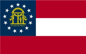 Georgia State Flag PNG Image