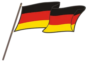 German Flag Illustration PNG Image