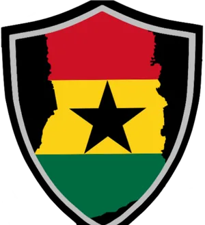 Ghana National Colors Shield PNG Image